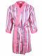 Brioni men's bathrobe dressing gown pajama robe size L 100% silk multi-color