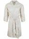 Brioni men's bathrobe dressing gown pajama robe size M 100% linen striped lacing