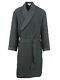 Brioni men's reversible bathrobe dressing gown pajama robe size L 100% cotton