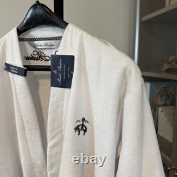 Brooks Brothers Nautical Blanket Stripe Turkish Cotton Belted Bathrobe OSFM NEW