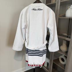 Brooks Brothers Nautical Blanket Stripe Turkish Cotton Belted Bathrobe OSFM NEW