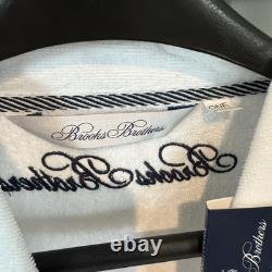 Brooks Brothers Nautical Blanket Stripe Turkish Cotton Belted Bathrobe OSFM NEW