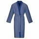 Bugatti Men's Bathrobe Sauna Coat Kimono Form Navy Blue Giovanni Cotton