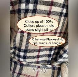 Burberry Men's Nova Check Bathrobe Gown Size M/L RARE