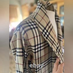Burberry Men's Nova Check Bathrobe Gown Size M/L RARE