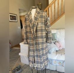 Burberry Men's Nova Check Bathrobe Gown Size M/L RARE