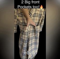 Burberry Men's Nova Check Bathrobe Gown Size M/L RARE