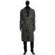 CELINE HOMME 5300$ Braid-Trimmed Bathrobe Coat In Brushed Prince of Wales