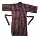 CHRISTIAN DIOR MONSIEUR Bath Robe Red Black Striped Men's One Size Fits All