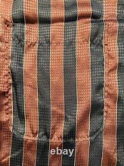 CHRISTIAN DIOR MONSIEUR Bath Robe Red Black Striped Men's One Size Fits All