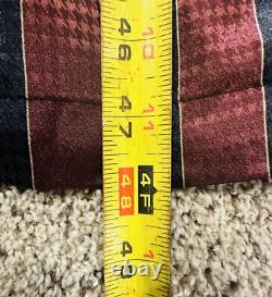 CHRISTIAN DIOR MONSIEUR Bath Robe Red Black Striped Men's One Size Fits All