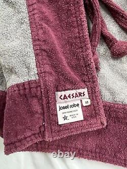 Caesars Palace Casino Hotel Bath Robe And Braided Belt Rare Vintage Josef USA M