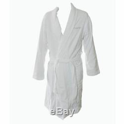 Calvin Klein Men`s Dress Gown Bath Robe White Nightwear Size Small