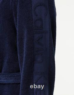 Calvin Klein Men's Robe Dressing Gown S-M, Blu (Blue Shadow 8sb)