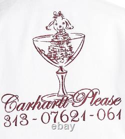 Carhartt WIP Carhartt Please Bathrobe I033184 White/Bordeaux One Size