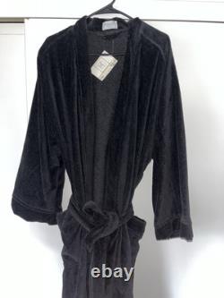 Christian Dior Monsieur Vintage Black Bathrobe New With Tags