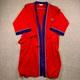 Christian Dior Robe Red Blue White Logo Men's Size XL Bathrobe Loungewear