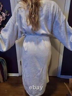 Clarins Paris White Bath Robe 100% Cotton Unisex NEW READ DESCRIPTION