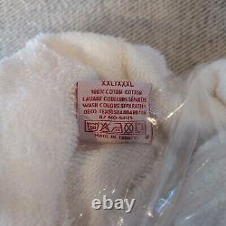 Clarins Paris White Bath Robe 100% Cotton Unisex NEW READ DESCRIPTION