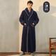 Comfortable Cotton Velvet Bathrobe Winter Luxury Thick Warm Night Gown Plus Size