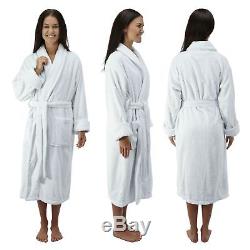 Comfy Robes Women's 16 oz. Turkish Terry Bathrobe White XX-Large