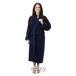 Comfy Robes Women's Deluxe 20 oz. Turkish Terry Bathrobe Navy