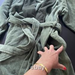 Cotton TERRY luxury BATH ROBE HUGO BOSS Double B Cyprus Green Dressing Gown M