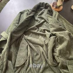 Cotton TERRY luxury BATH ROBE HUGO BOSS Double B Cyprus Green Dressing Gown M