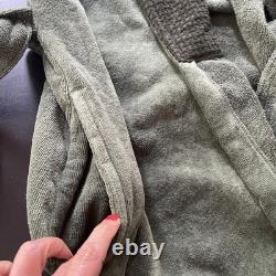 Cotton TERRY luxury BATH ROBE HUGO BOSS Double B Cyprus Green Dressing Gown M