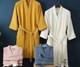 Cotton Terry Robe for Spring and Summer Thin Morning Robe Long Sleeve Waffle