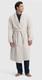 Cozy Earth Unisex Waffle Weave Bath Robe Light Grey Small NWOT