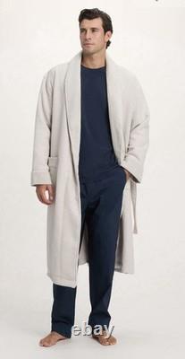 Cozy Earth Unisex Waffle Weave Bath Robe Light Grey Small NWOT