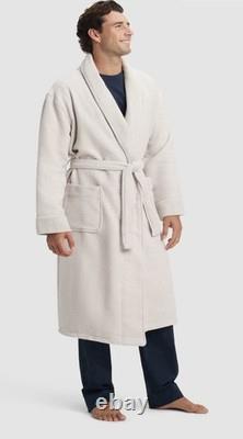 Cozy Earth Unisex Waffle Weave Bath Robe Light Grey Small NWOT