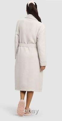 Cozy Earth Unisex Waffle Weave Bath Robe Light Grey Small NWOT