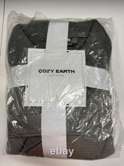 Cozy Earth- Waffle Bath Robe Charcoal XL New With Tags