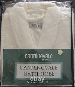 Cream Bath Robe by Canningvale Cotton Luxurious Soft Plush Feel Small