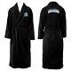 Cronulla Sharks NRL Mens Black Fleece Dressing Gown Bath Robe One Size New