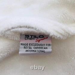 Cruise Bath Robe White Crown Anchor RCCL Society Loyalty Plush Lounge Men Women