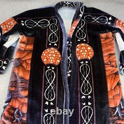 Custom Made Bath Robe from Korean Mink Blanket Mens 4XL Long Heavy Snow Tiger