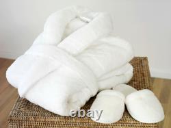 DELUXE LUXURY TURKISH COTTON TERRY HOTEL BATHROBE VERY THICK Made in Turkey