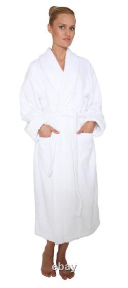 DELUXE LUXURY TURKISH COTTON TERRY HOTEL BATHROBE VERY THICK Made in Turkey