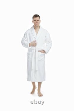 DELUXE LUXURY TURKISH COTTON TERRY HOTEL BATHROBE VERY THICK Made in Turkey