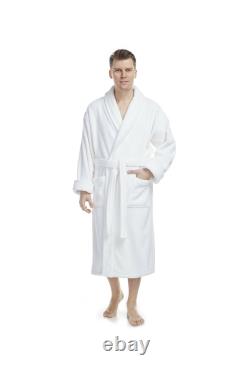 DELUXE LUXURY TURKISH COTTON TERRY HOTEL BATHROBE VERY THICK Made in Turkey