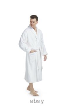 DELUXE LUXURY TURKISH COTTON TERRY HOTEL BATHROBE VERY THICK Made in Turkey