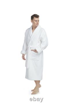 DELUXE LUXURY TURKISH COTTON TERRY HOTEL BATHROBE VERY THICK Made in Turkey