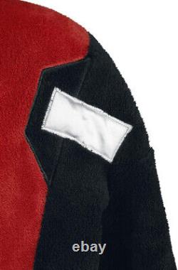 Deadpool Marvel Fleece Adult Dressing Gown Bathrobe Red One Size
