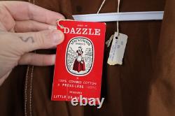 Deadstock Vintage 50s 60s Rockabilly Mens OSFA Belted Bath Robe Smokers Robe USA