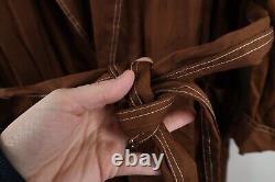 Deadstock Vintage 50s 60s Rockabilly Mens OSFA Belted Bath Robe Smokers Robe USA
