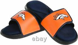 Denver Broncos L/XL Silk Touch Men's Bath Robe with Towel & Sandals (11-12)