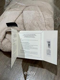 Descamps Shawl Bathrobe, 100% Egyptian Cotton, Light Brown, Size XXL New